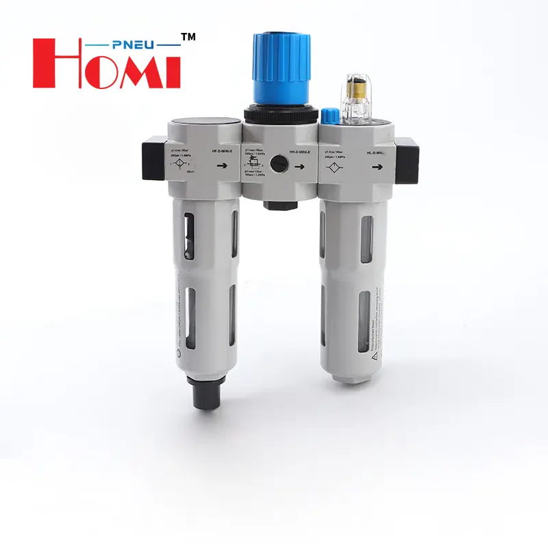 Pneumatic Filter Regulator Lubricator Air Source Treatment Three-Union HC