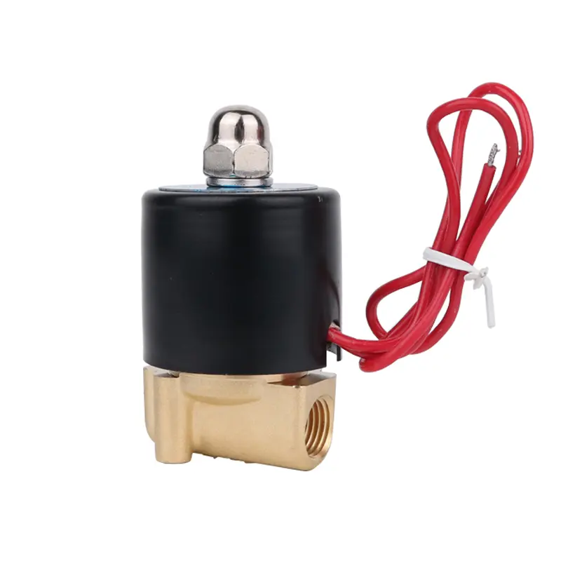 1 Inch 2 Inch 24vac 24volt 2 Way Pneumatic Brass Water Inlet Electro Solenoid Valve 2w-40